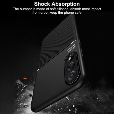 Противоударный чехол Tilt Strip Grain на OnePlus Ace 5 Ultra / Nord 5 - зеленый