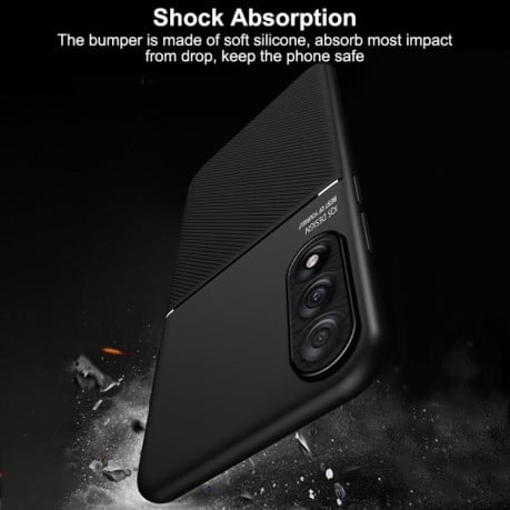 Противоударный чехол Tilt Strip Grain на OnePlus Ace 5 Ultra / Nord 5 - красный