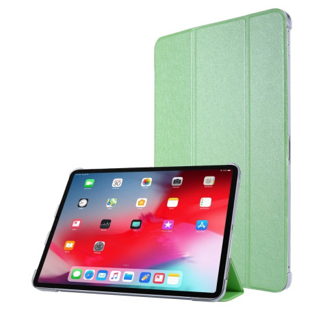 Чехол-книжка Silk Texture Three-fold на iPad Pro 11 2021 - зеленый