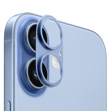 Защита камеры XDCASE Titanium Alloy Hollow Camera Lens на iPhone 17 - синий