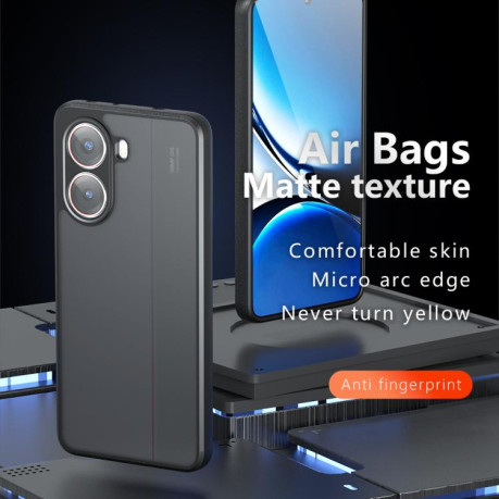 Противоударный чехол Armor Precise Hole PC Hybrid TPU для Xiaomi Redmi Turbo 4 / Xiaomi Poco X7 Pro - черный