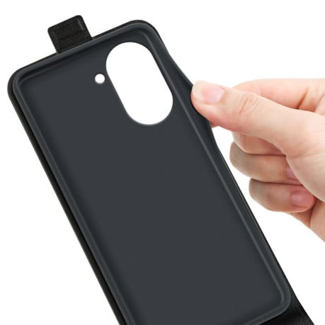 Флип-чехол R64 Texture Single на Xiaomi Redmi A5 4G 173.3mm 5G / 4G EU 173mm - черный