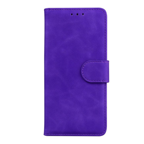 Чехол-книжка Skin Feel Pure Color для Xiaomi Redmi Note 12 4G - фиолетовый