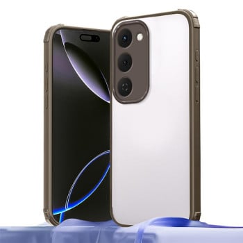 Чехол Four Corners Shield Shockproof TPU Hybrid PC на Tecno Spark 40 Pro+ 4G — коричневый