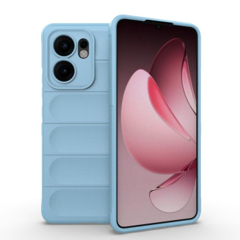 Силиконовый чехол Magic Flannel для OPPO Reno13 F/Reno13 FS- голубой