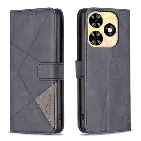 Чехол-книжка Rhombus Texture для Infinix Smart 8 - черный