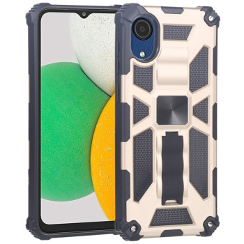 Противоударный чехол Magnetic Armor для Samsung Galaxy A03 Core - золотой