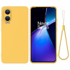 Силіконовий чохол Solid Color Liquid Silicone для OnePlus Nord CE4 Lite Pro XL - жовтий