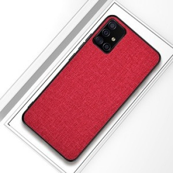Чехол Cloth Protective для Samsung Galaxy А41 - красный