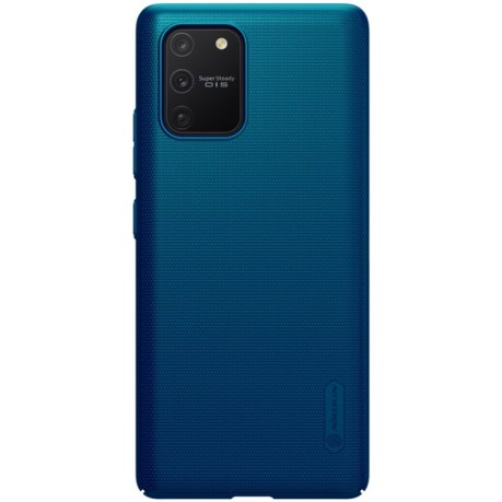 Чехол NILLKIN Frosted Shield на Samsung Galaxy S10 Lite - синий
