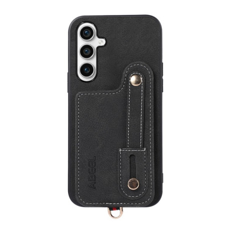 Противоударный чехол ABEEL Litchi Texture Card Bag для Samsung Galaxy S23 FE 5G - черный