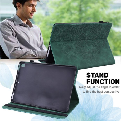 Чохол-книжка Embossed Tiger Pattern Leather для Xiaomi Redmi Pad SE 8.7 - зелений