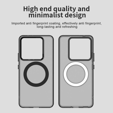 Противоударный чехол MagSafe Holder PC Hybrid для Xiaomi 14T Pro - черный
