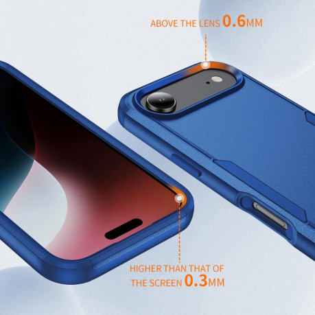 Противоударный чехол Commuter Shockproof TPU + PC для iPhone Air - синий