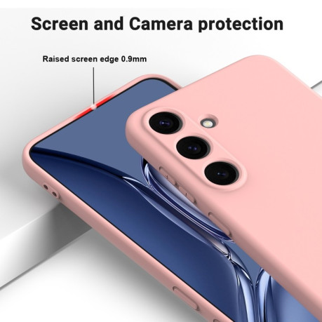Силіконовий чохол Solid Color Liquid Silicone  для Samsung Galaxy S25+ 5G - рожевий