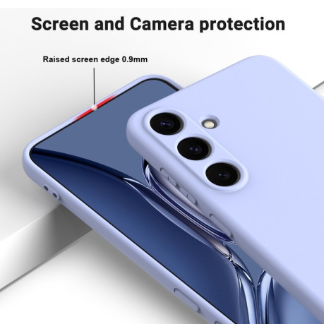 Силіконовий чохол Solid Color Liquid Silicone  для Samsung Galaxy S25+ 5G - фіолетовий