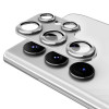 Защитное стекло на камеру ENKAY 9H Aluminium для Samsung Galaxy S23 Ultra - серебристое