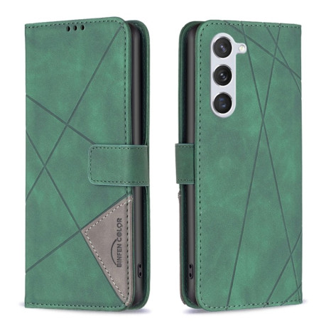 Чохол-книжка Rhombus Texture для Samsung Galaxy S25 5G - зелений