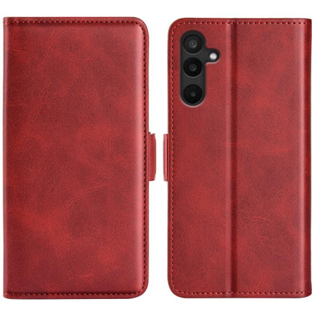 Чехол-книжка Dual-side Magnetic Buckle для на Samsung Galaxy M16 / F16 - красный