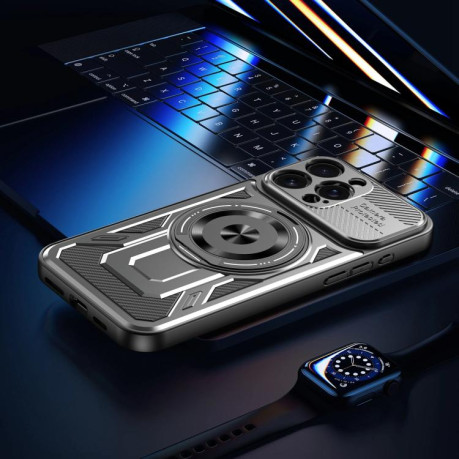 Протиударний чохол Armor Rotating Holder MagSafe на iPhone 16e - сірий