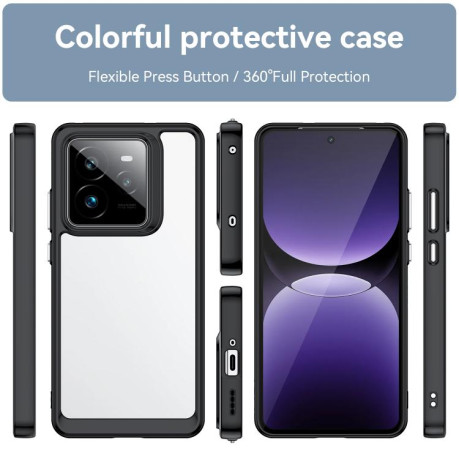 Противоударный чохол Colorful Acrylic Series для Realme GT 7 Pro - черный