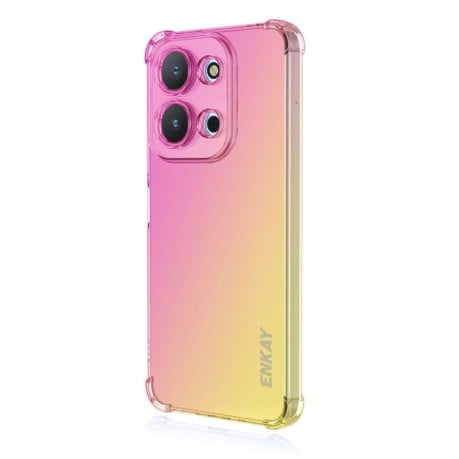 Противоударный чехол ENKAY Clear на Xiaomi Redmi 15C 5G / 4G EU 173mm - розово-золотой