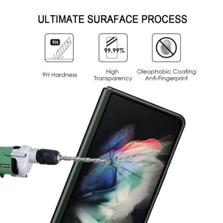 Захисне скло Full Glue Full Screen Samsung Galaxy Z Fold3 5G - чорне