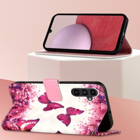 Чехол-книжка 3D Painting для Samsung Galaxy A15 - Butterfly