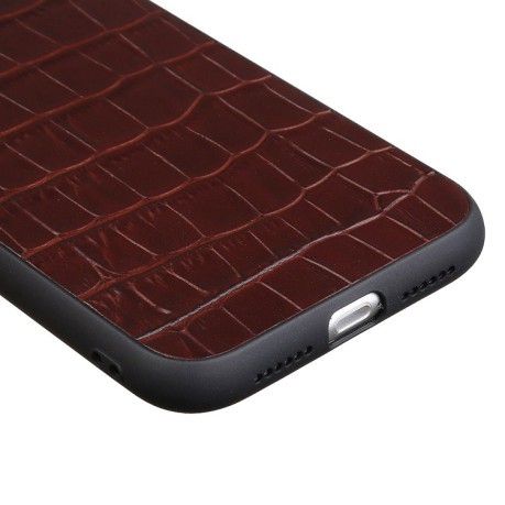 Противоударный чехол Crocodile Texture для iPhone 11 Pro Max - черный