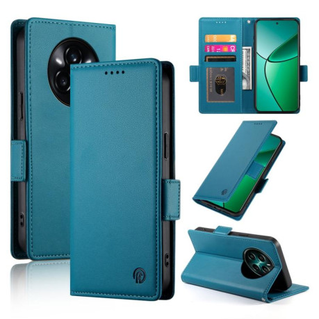 Чохол-книжка Side Buckle Magnetic Frosted Leather для Realme 14 Pro+ - синій