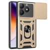 Противоударный чехол Camera Sliding для Realme C61 / C63 - золотой