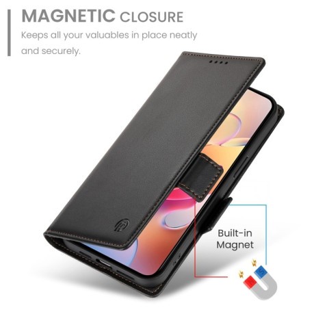 Чохол-книжка Side Buckle Magnetic Frosted Leather  для Samsung Galaxy A26 5G - чорний
