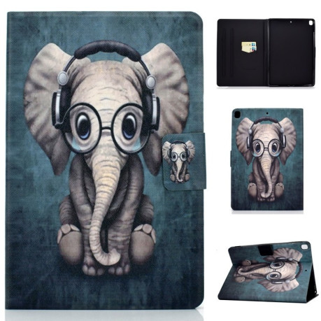 Чехол-книжка Colored Drawing на iPad 9/8/7 10.2 (2019/2020/2021) -Elephant