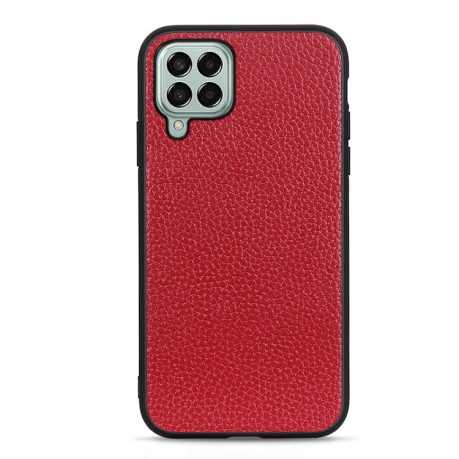 Противоударный чехол Litchi Texture для Samsung Galaxy M33 5G - красный