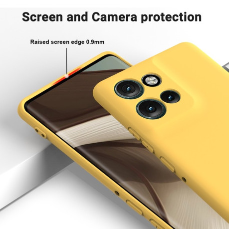Силіконовий чохол Solid Color Liquid Silicone Motorola Edge 50 Neo / Moto S50 - жовтий