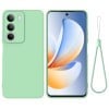 Силиконовый чехол Solid Color Liquid Silicone на Realme C71 4G - зеленый