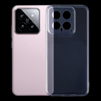 Ультратонкий силіконовий чохол 0.75mm на Xiaomi 14 - прозорий.