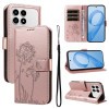 Чохол-книжка Dandelion Embossed Pattern Flip Leather для Xiaomi Redmi K90/Poco F8 Pro — рожеве золото