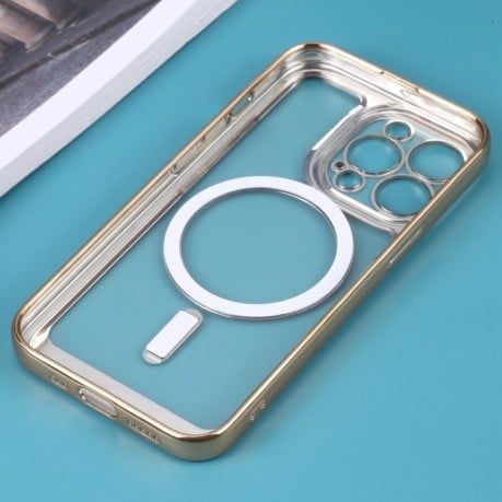 Протиударний чохол Classic Electroplating (Magsafe) для iPhone 14 Plus - золотий