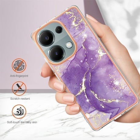 Протиударний чохол Electroplating IMD для Xiaomi Redmi Note Redmi Note 14S/ 13 Pro 4G / POCO M6 Pro 4G - Purple
