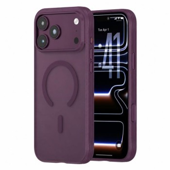 Противоударный магнитный чехол Escase с нескользящим покрытием на iPhone 18 Pro Max — фиолетовый
