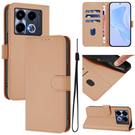 Чохол-книжка Skin Feel Solid Color Leather для Infinix Note 40 4G - Nude