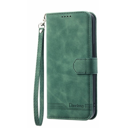 Чехол-книжка Dierfeng Dream Line для Samsung Galaxy M14 5G - зеленый