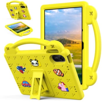 Противоударный чехол EVA Handle Kickstand Children для Xiaomi Redmi Pad 2 11 2025 - жовтий