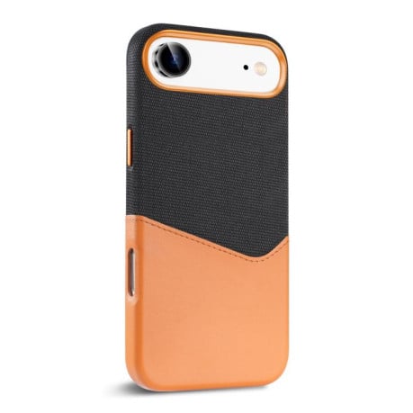 Чехол Kalebol Cloth Textue Stitching Card Slot Magnetic на iPhone Air - коричневый