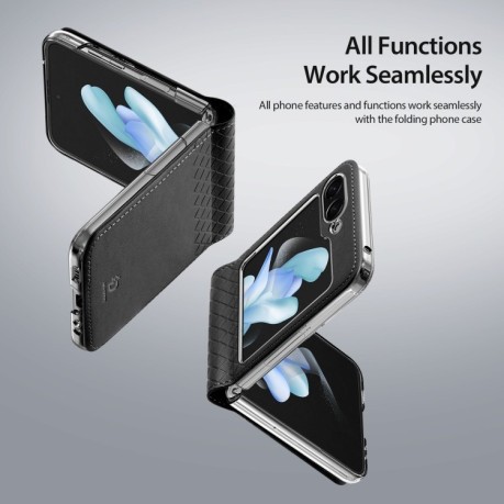 Противоударный чехол DUX DUCIS Bril Series для Samsung Galaxy Flip 5 - черный