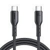 Зарядный кабель JOYROOM SA26-CC3 Flash Charge Series 60W USB-C / Type-C to USB-C / Type-C Fast Charging Data Cable, Cable Length:2m - черный