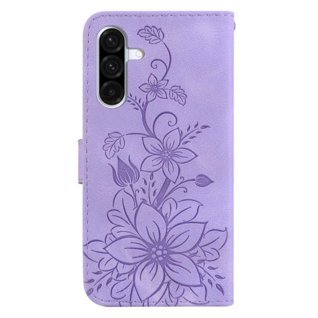 Чохол-книжка Lily Embossed Leather  для Samsung Galaxy A36 5G / A56 5G - фіолетовий