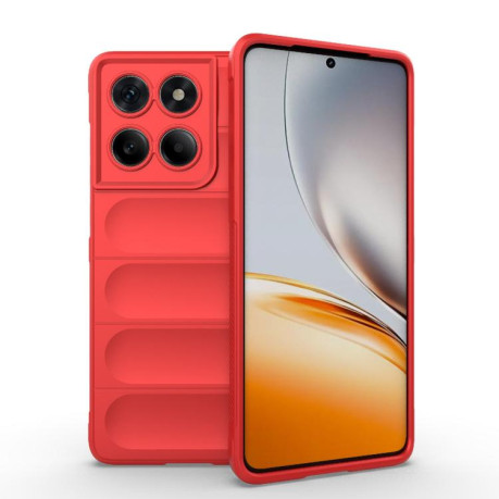 Силіконовий чохол Magic Flannel на Motorola Edge 60 Fusion 5G - червоний
