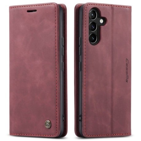 Шкіряний чохол CaseMe-013 Multifunctional на Samsung Galaxy A54 - винно-червоний